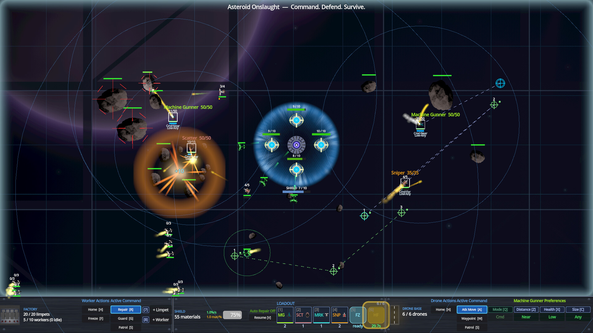 Asteroid Onslaught: Command. Defend. Survive. screenshot #6