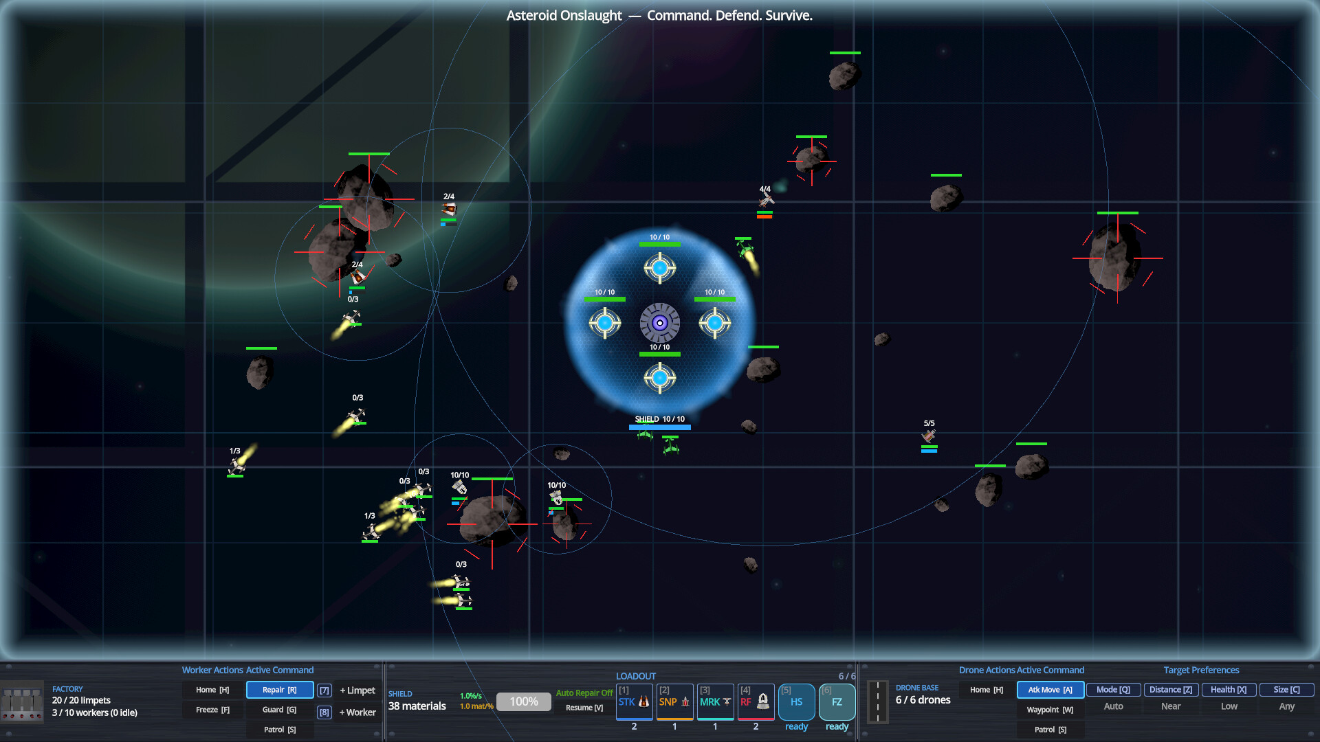 Asteroid Onslaught: Command. Defend. Survive.のスクリーンショット 1