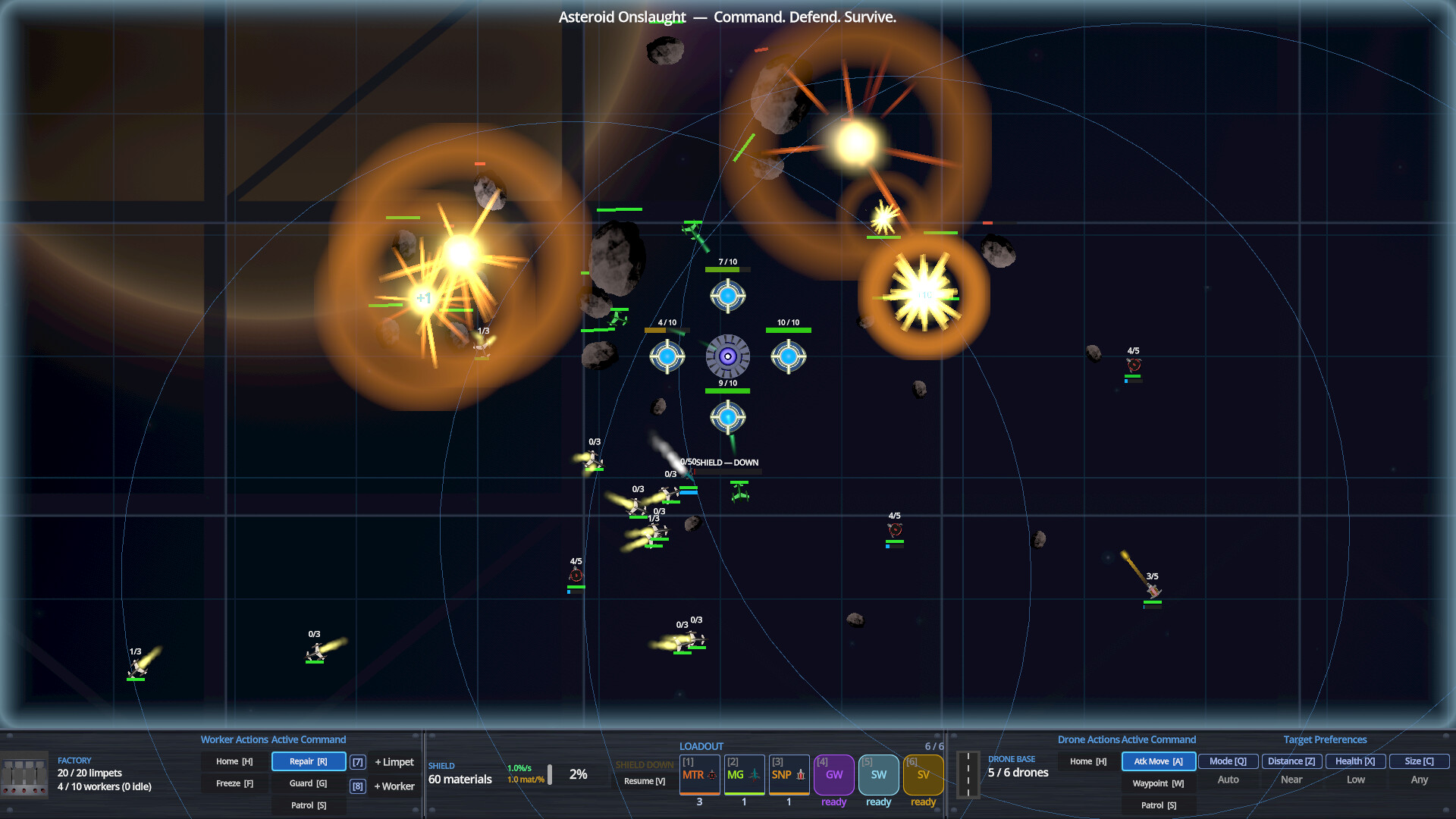 Asteroid Onslaught: Command. Defend. Survive. screenshot #3