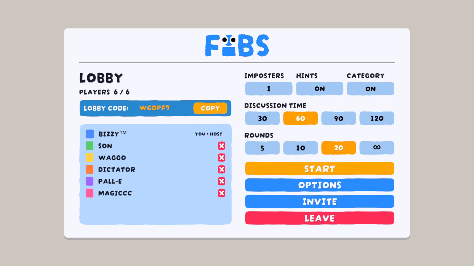 Иллюстрация из описания игры FIBS