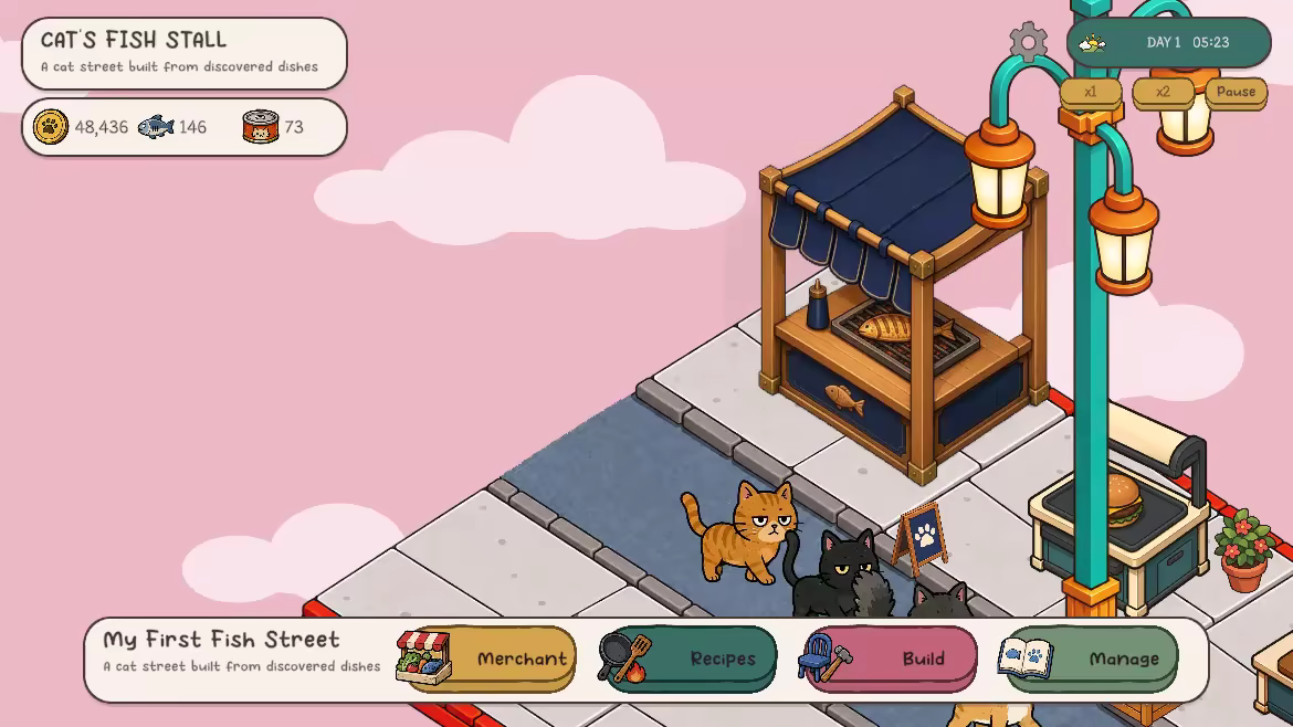 Cat's Fish Stall video 6