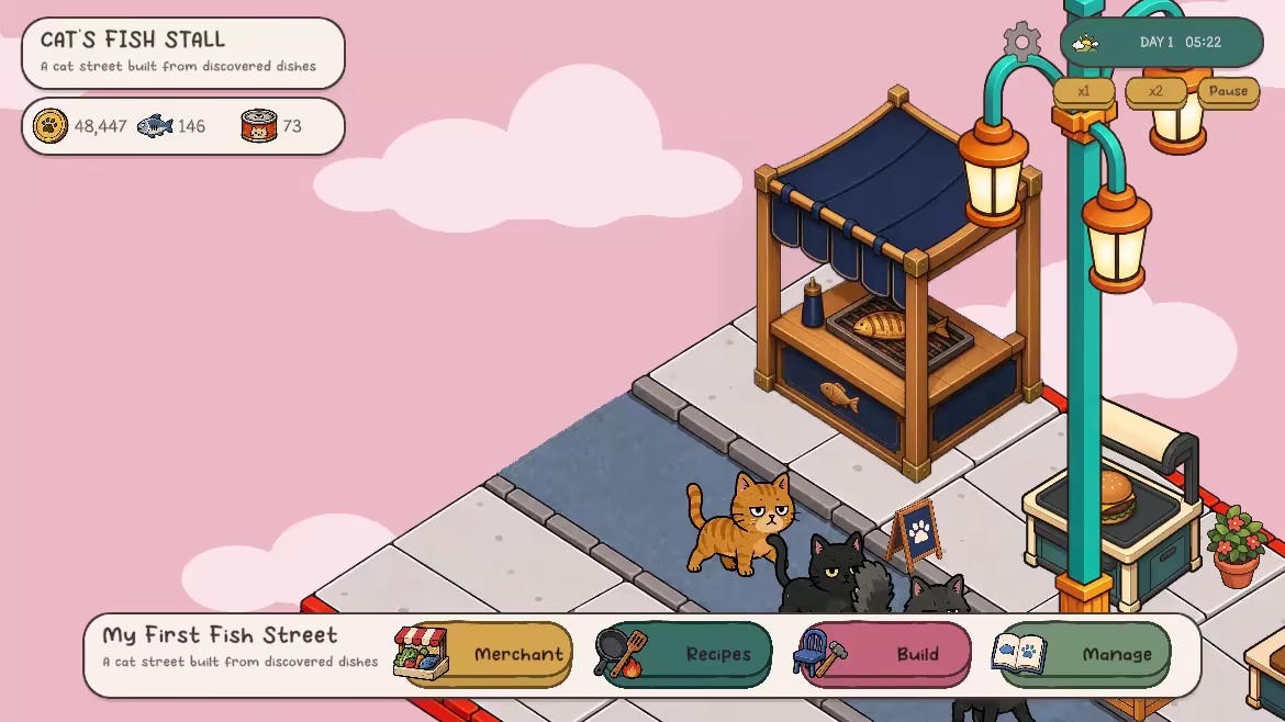 Cat's Fish Stall video 2