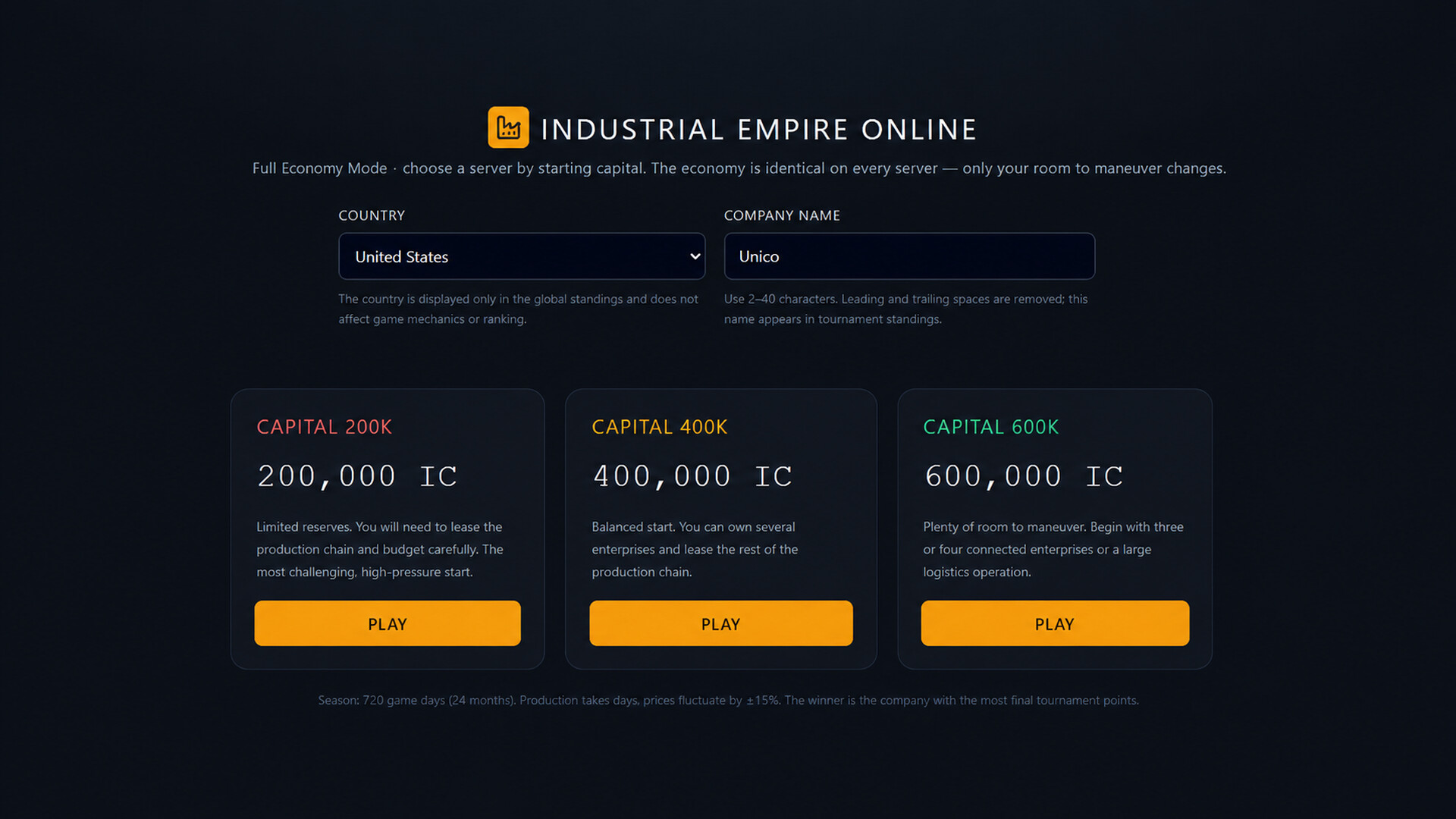 Industrial Empire Onlineのスクリーンショット 1