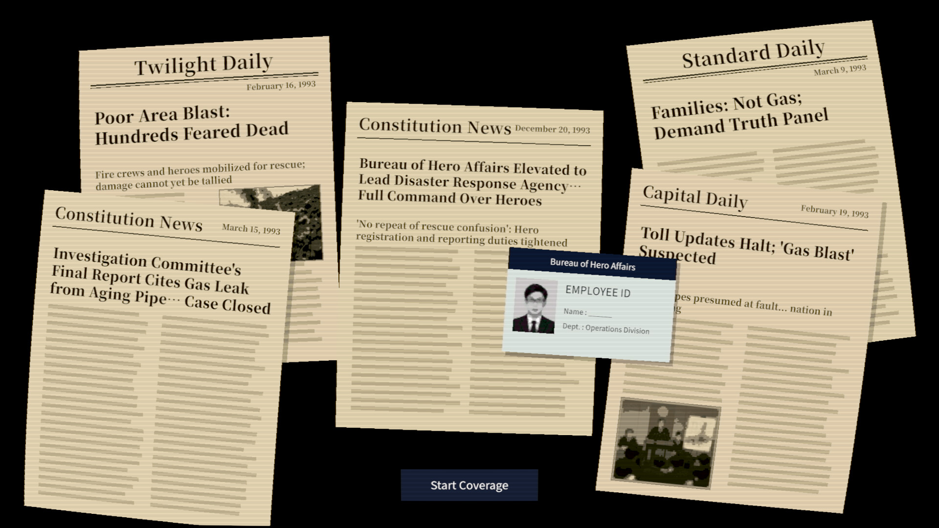 Bureau of Hero Affairs Demo