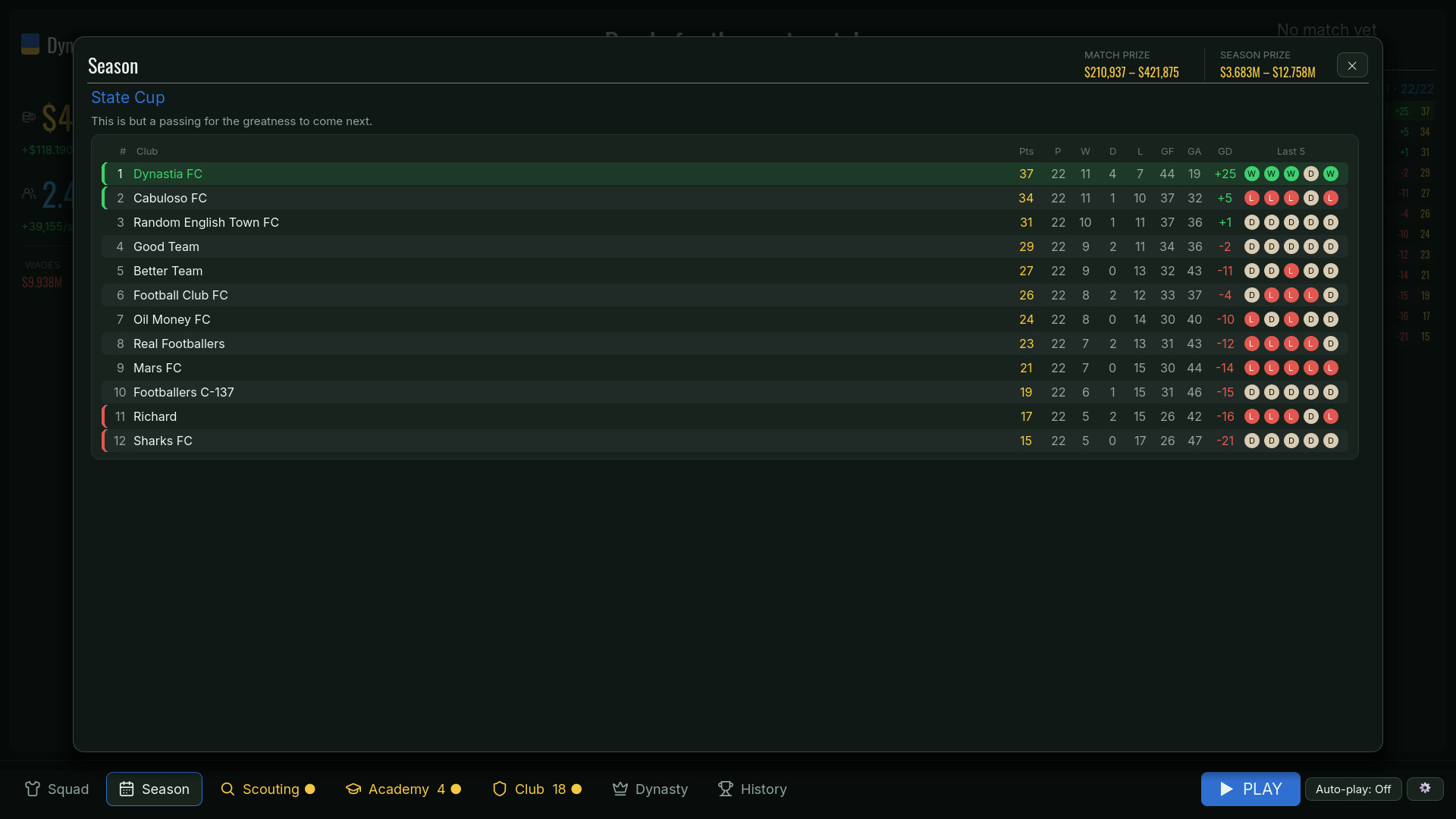 Dynastia FC screenshot #4