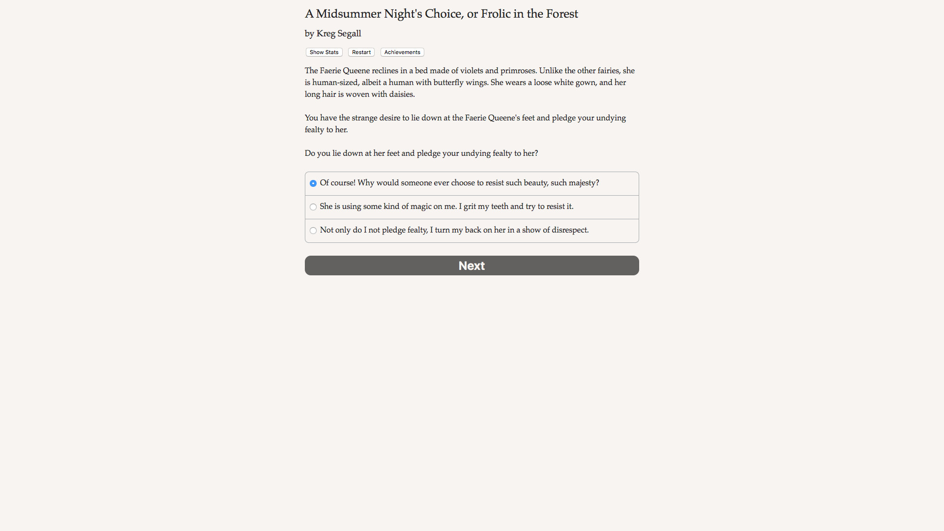 A Midsummer Night's Choice screenshot #6