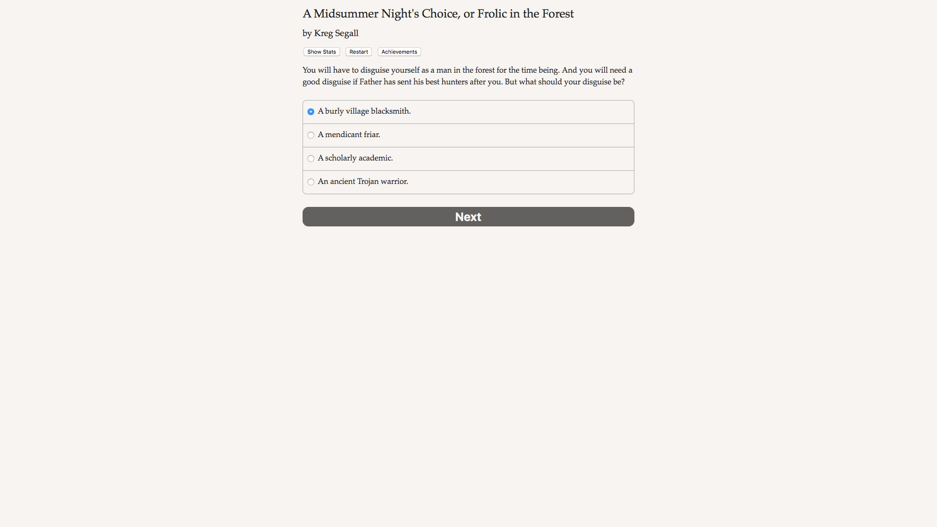 A Midsummer Night's Choice screenshot #4