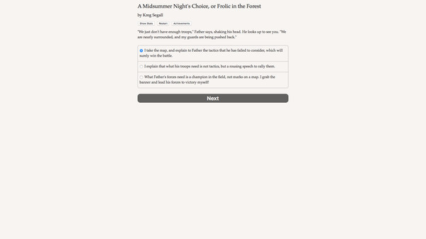 A Midsummer Night's Choice