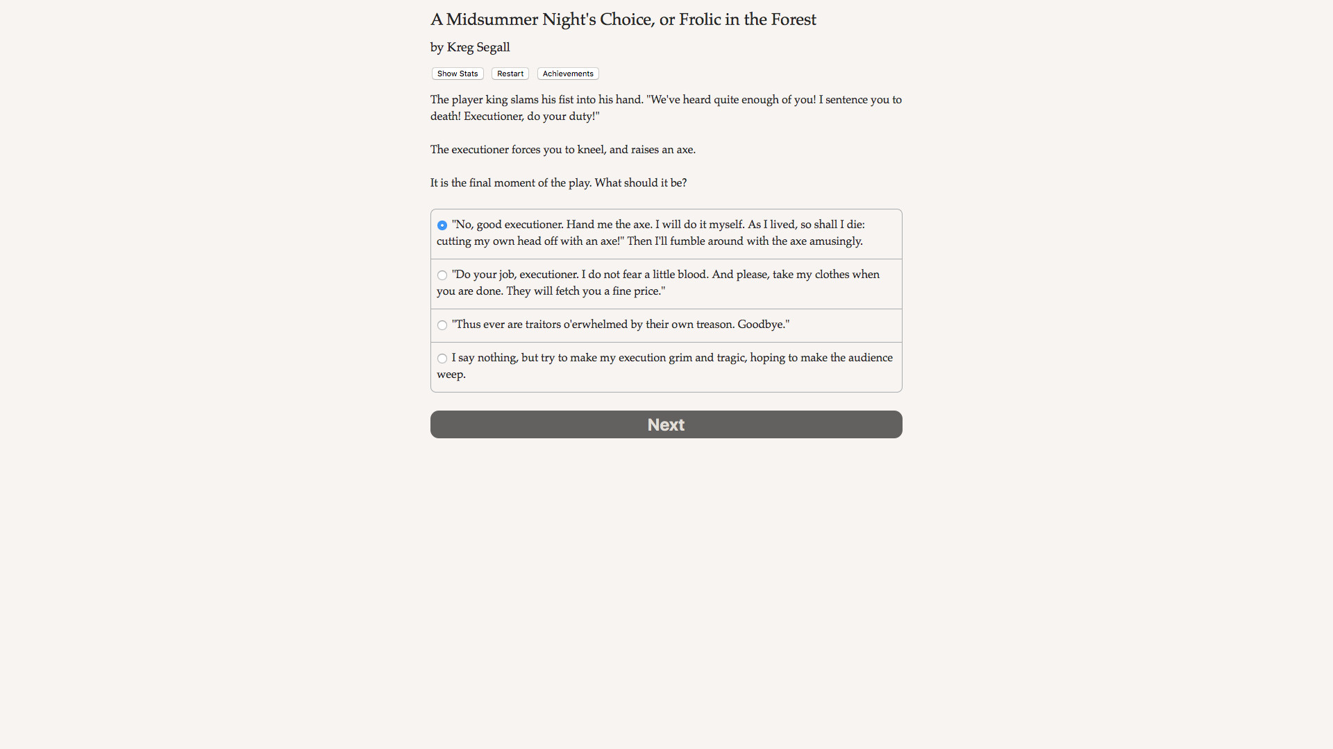 A Midsummer Night's Choice screenshot #5