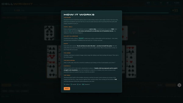 Cellwright - A FreeCell Roguelike screenshot 9