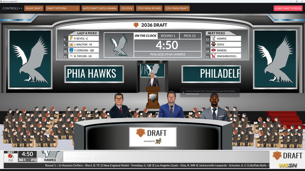 Draft Day Sports: Pro Football 27 스크린샷 3