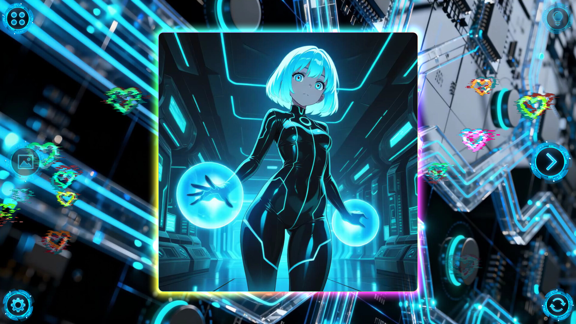 NEONOVA Puzzle: Blue screenshot 10