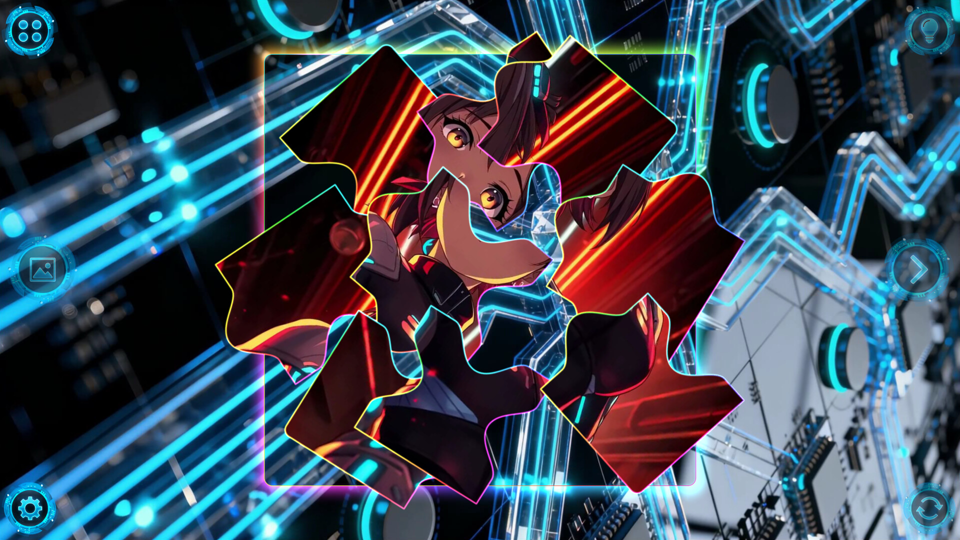 NEONOVA Puzzle: Blue