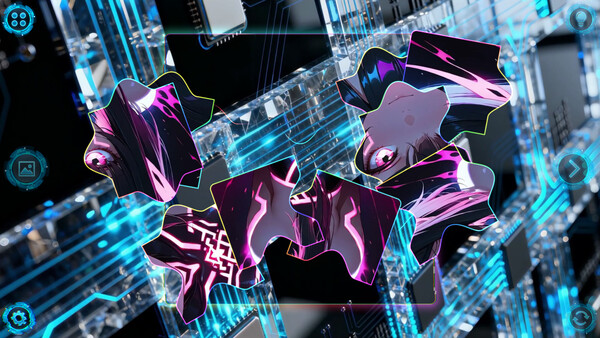 NEONOVA Puzzle: Blue screenshot 3
