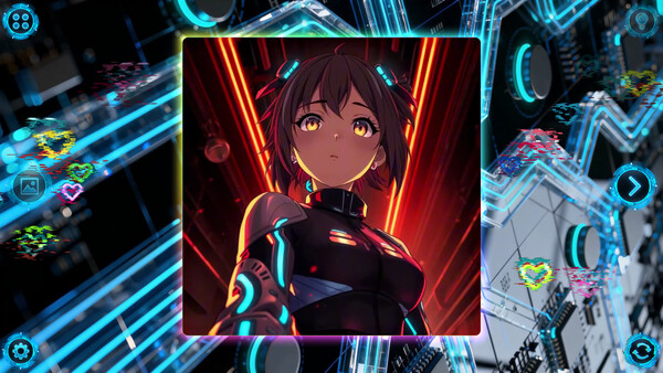 NEONOVA Puzzle: Blue screenshot 2