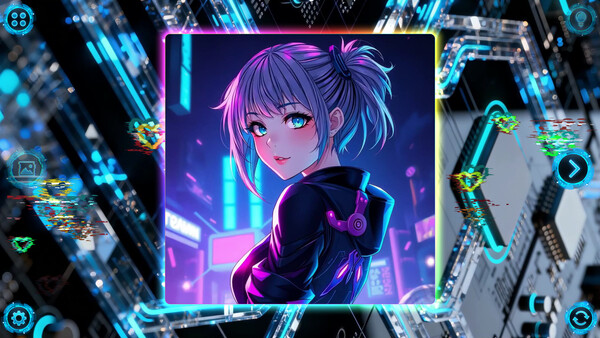 NEONOVA Puzzle: Blue screenshot 6