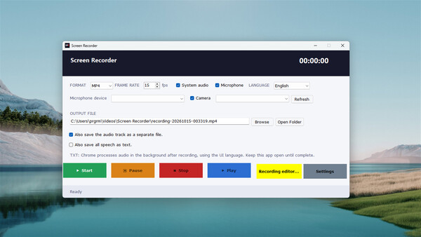 SR2 Screen Recorder screenshot 1
