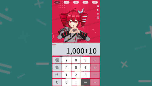 Calculator - Desktop Mate Widgets Kasane Teto DLC screenshot 4