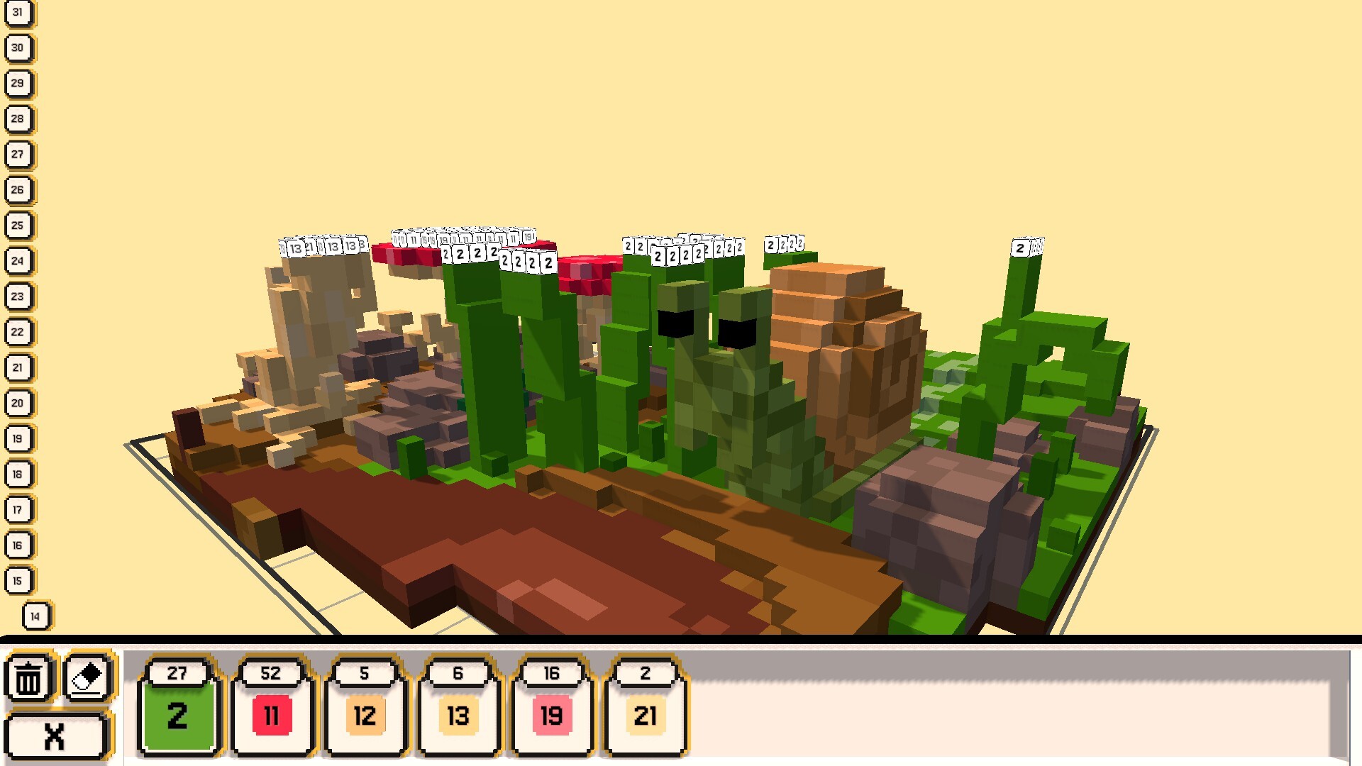 Coloring Voxels - Shrunken Pack
