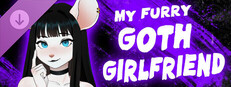 My Furry Goth Girlfriend - 18+ Adult Only Patch Banner