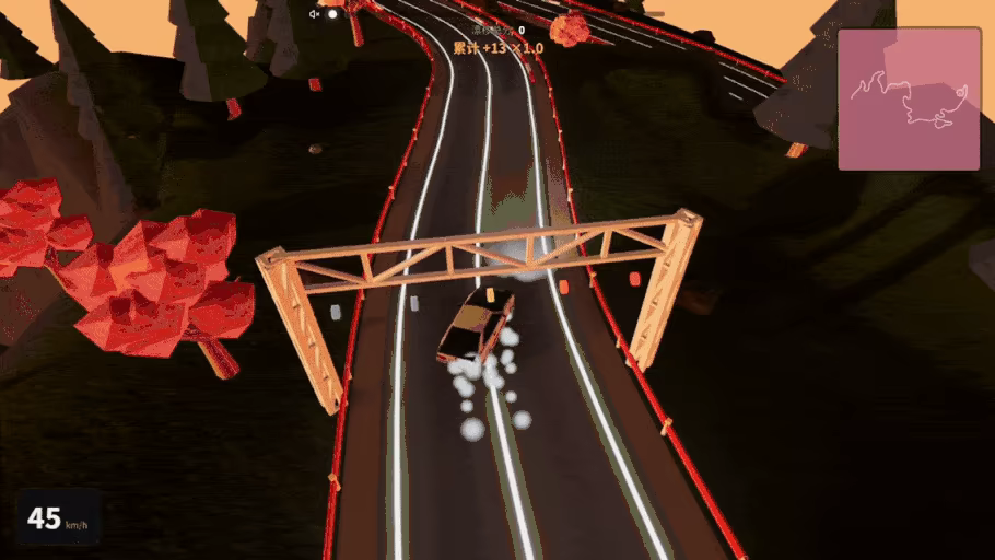 Downhill Drift video 1