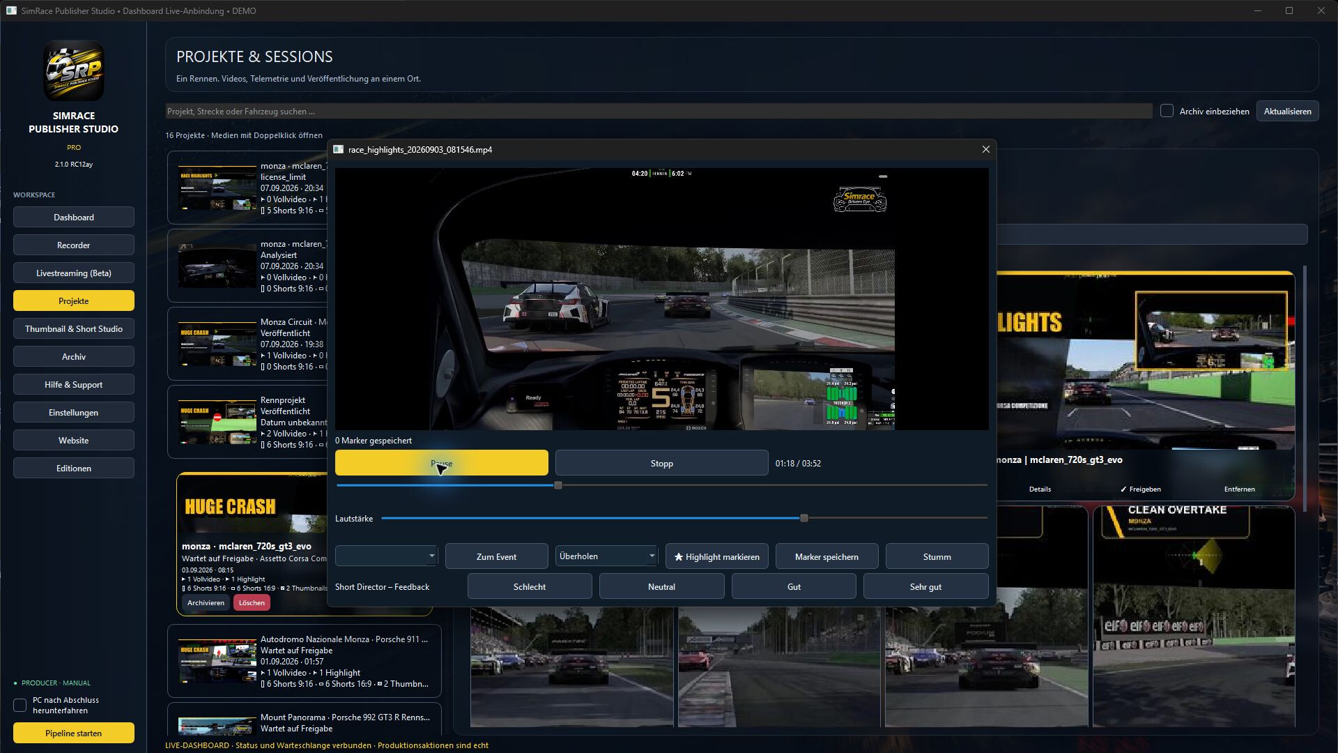 SimRace Publisher Studio screenshot 2