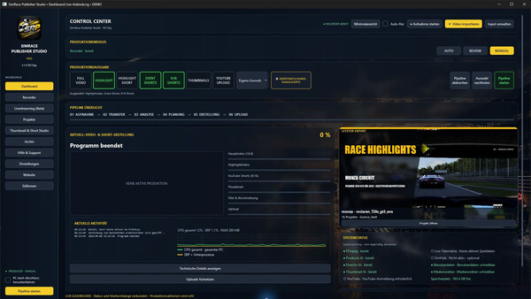 SimRace Publisher Studio screenshot 1