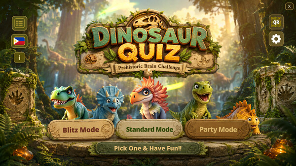 Dinosaur Quiz Trivia - Prehistoric Brain Challenge screenshot 1