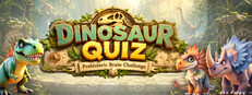 Dinosaur Quiz Trivia - Prehistoric Brain Challenge Banner