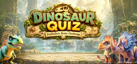 Dinosaur Quiz Trivia - Prehistoric Brain Challenge Banner