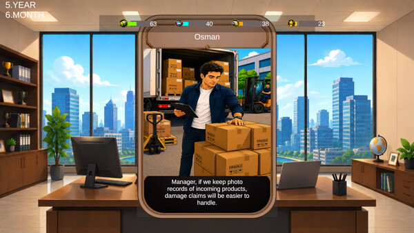 Manager's Decision Screenshot