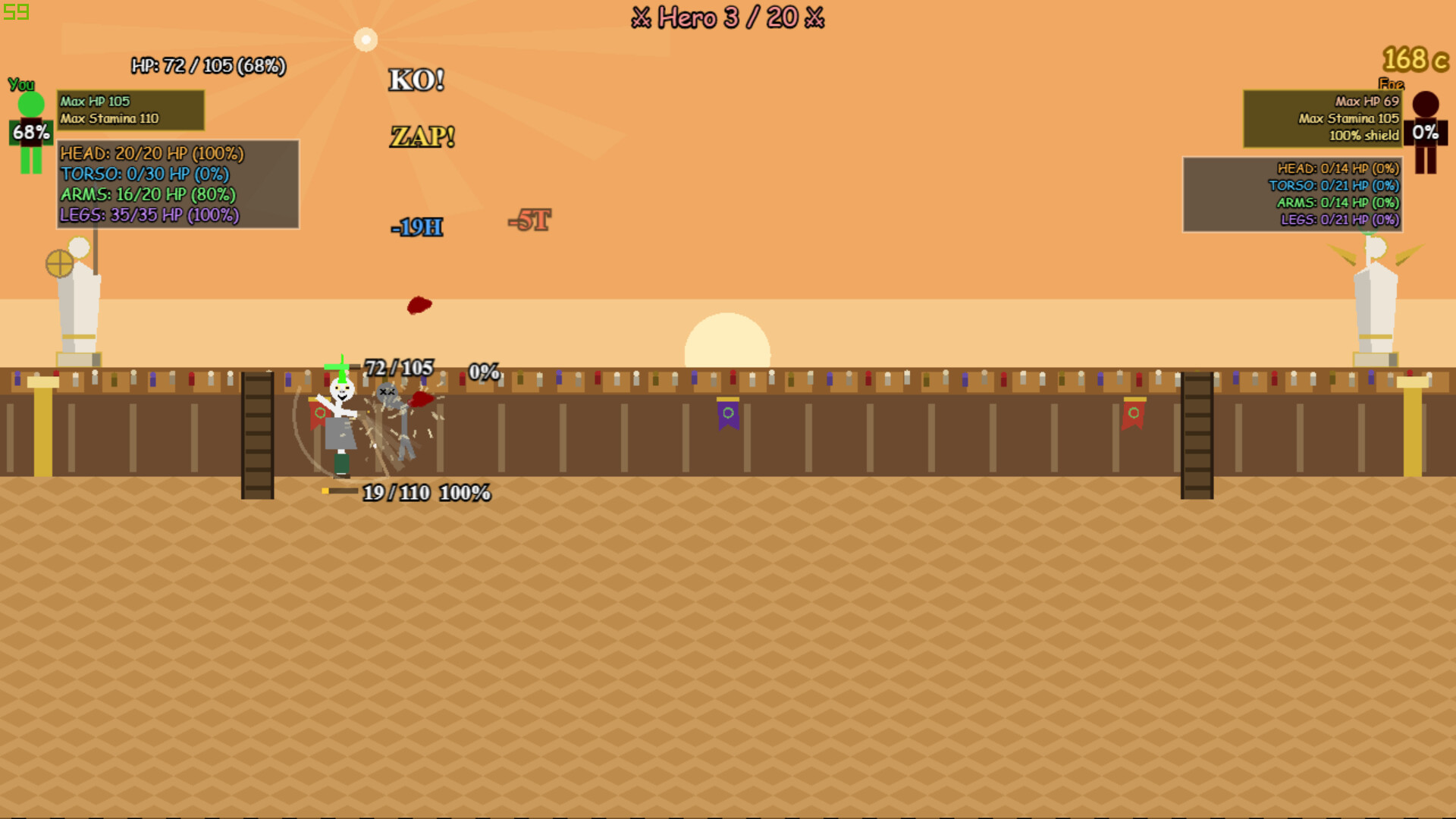 GLADIATOR: Survival Simulator