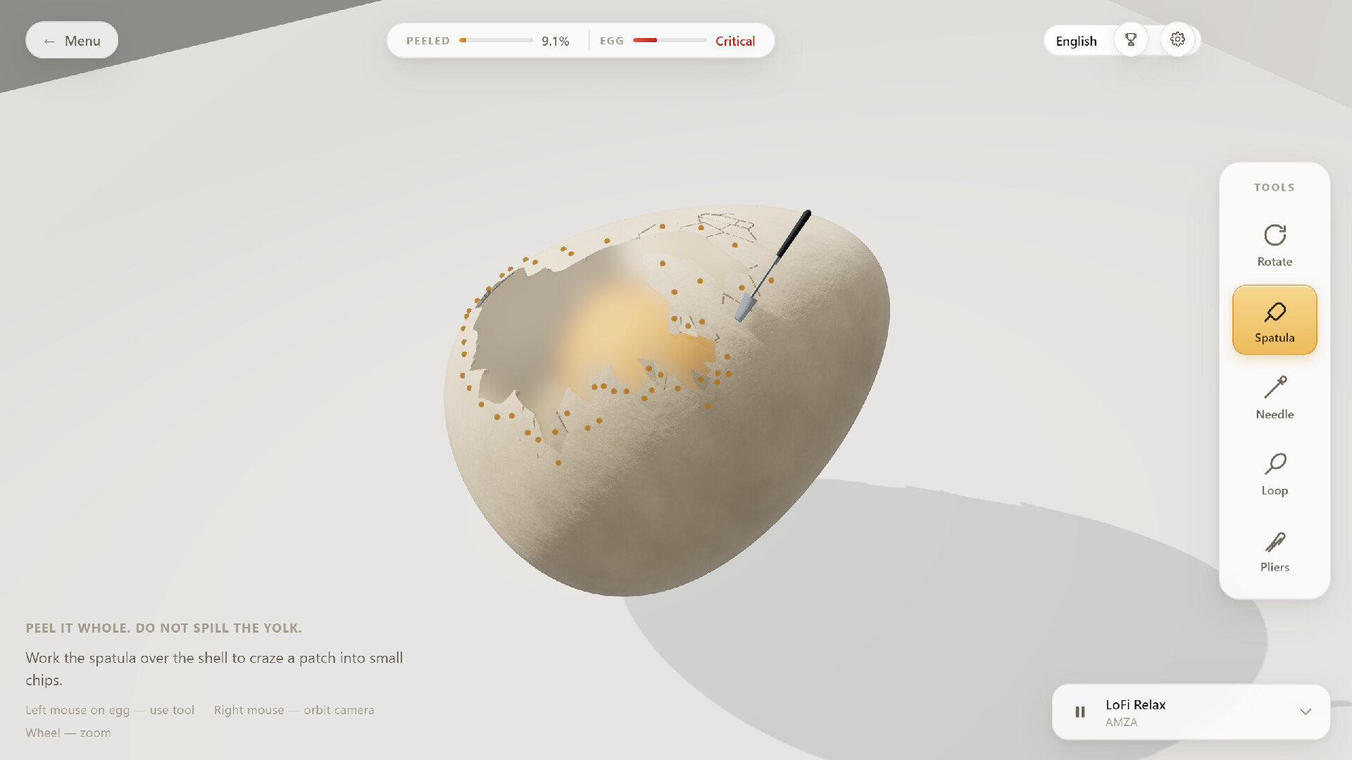 Raw Egg Peeling screenshot #5