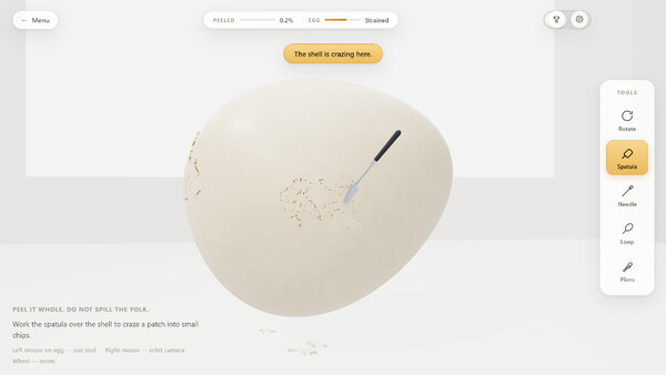 Raw Egg Peeling screenshot 3