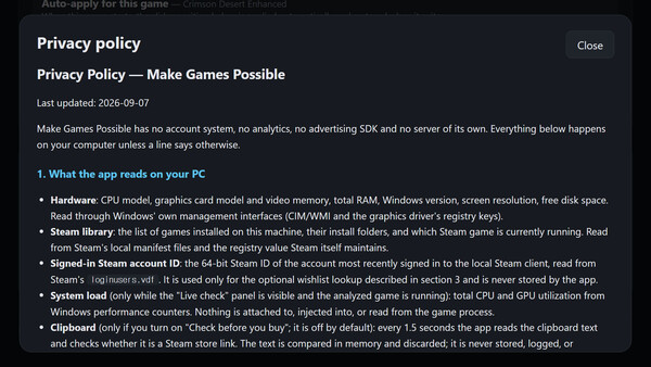 Make Games Possible - Can I Run It? System Requirements Checker & PC Performance Mode screenshot 5