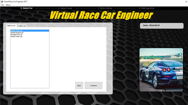 Virtual Race Car Engineer 2016