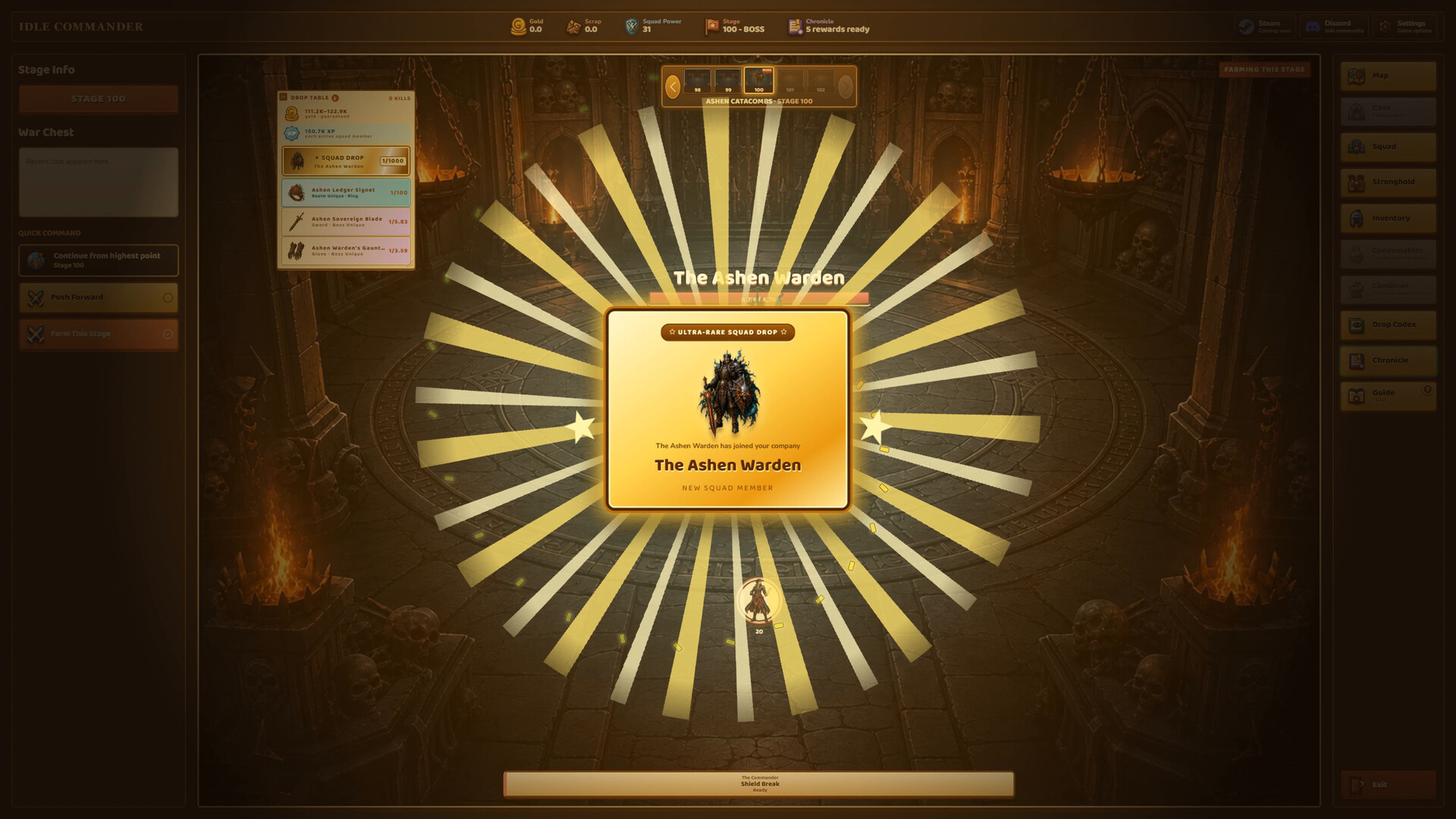 Idle Commander Demo screenshot