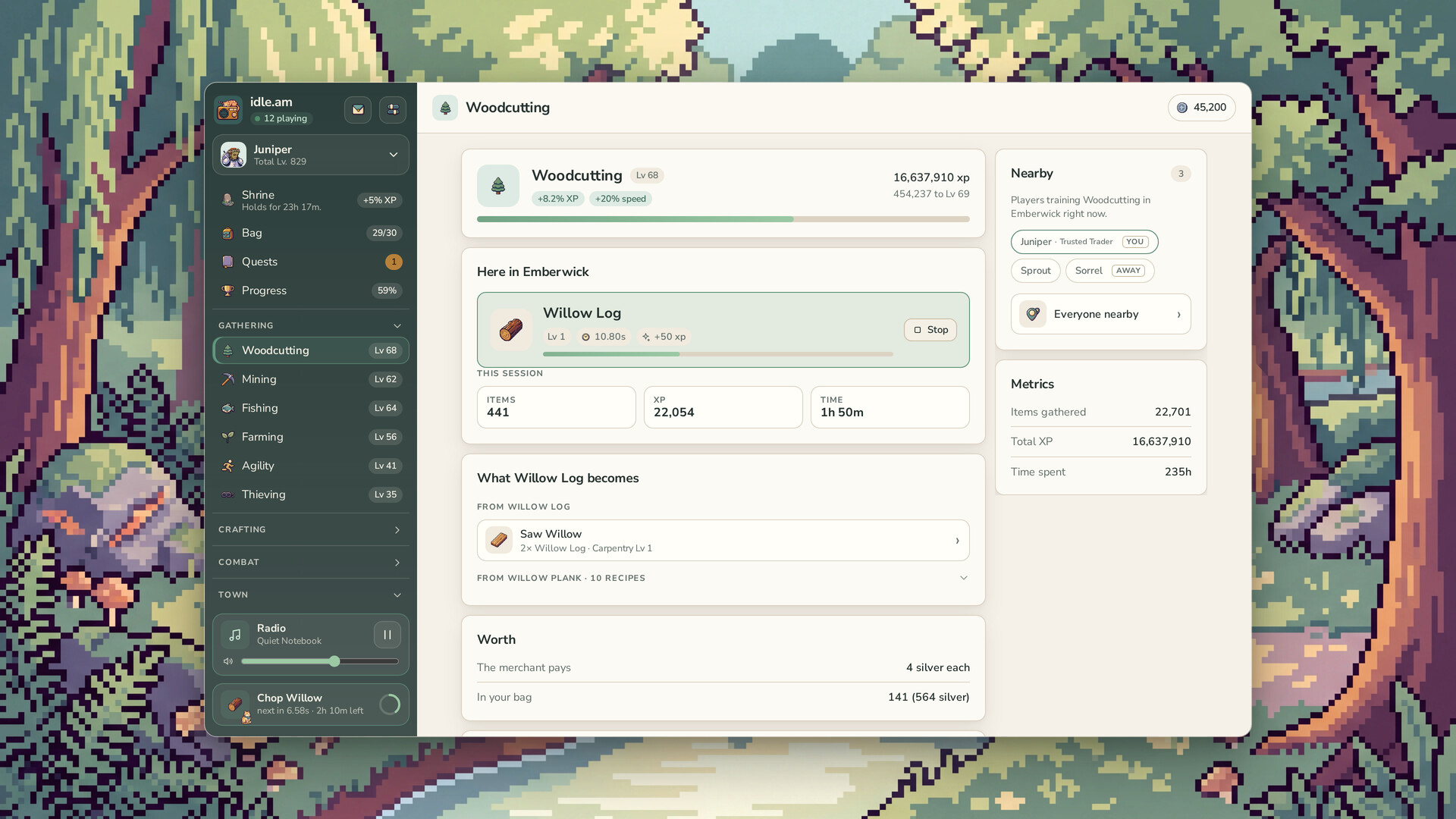 idle.am - lofi idle mmo screenshot #5