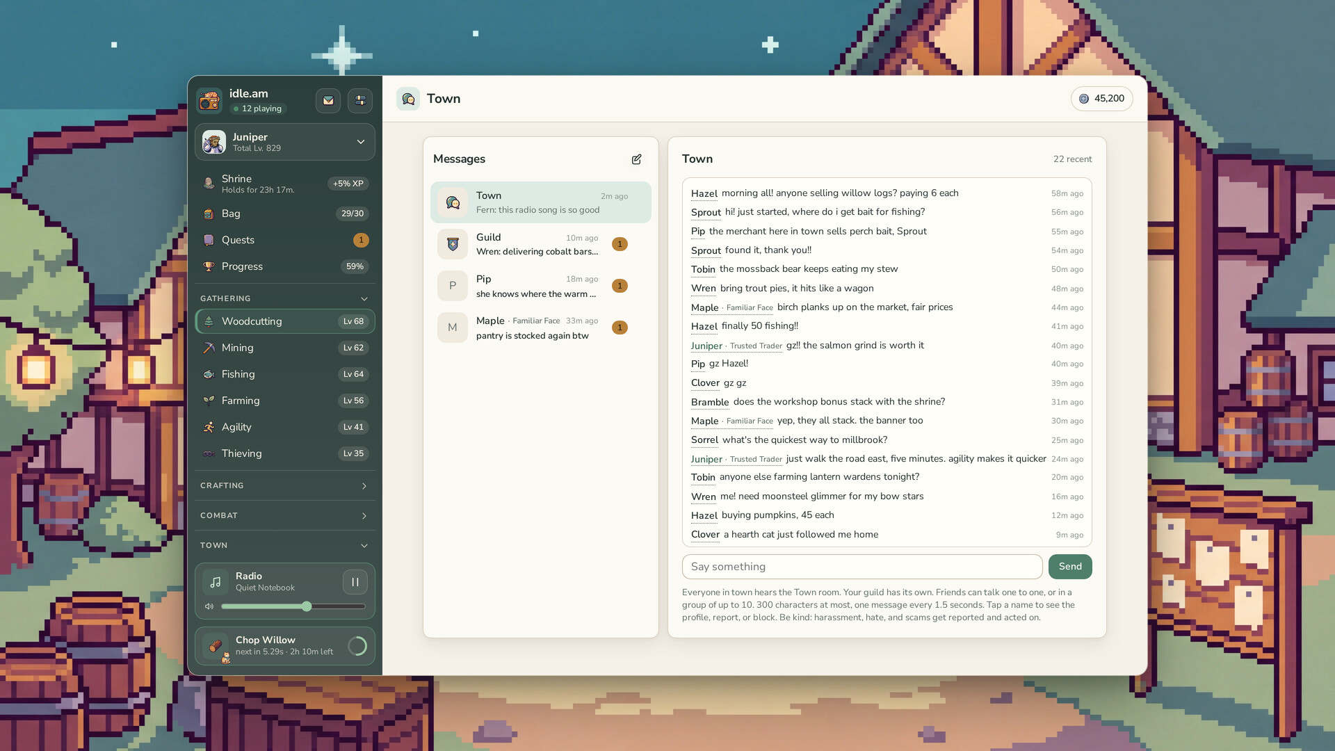idle.am - lofi idle mmo screenshot #6