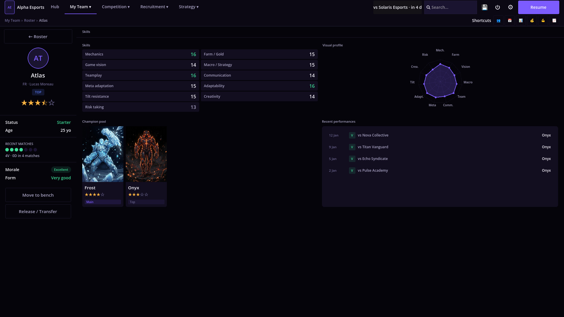 Esport Manager: Last Pick screenshot #4