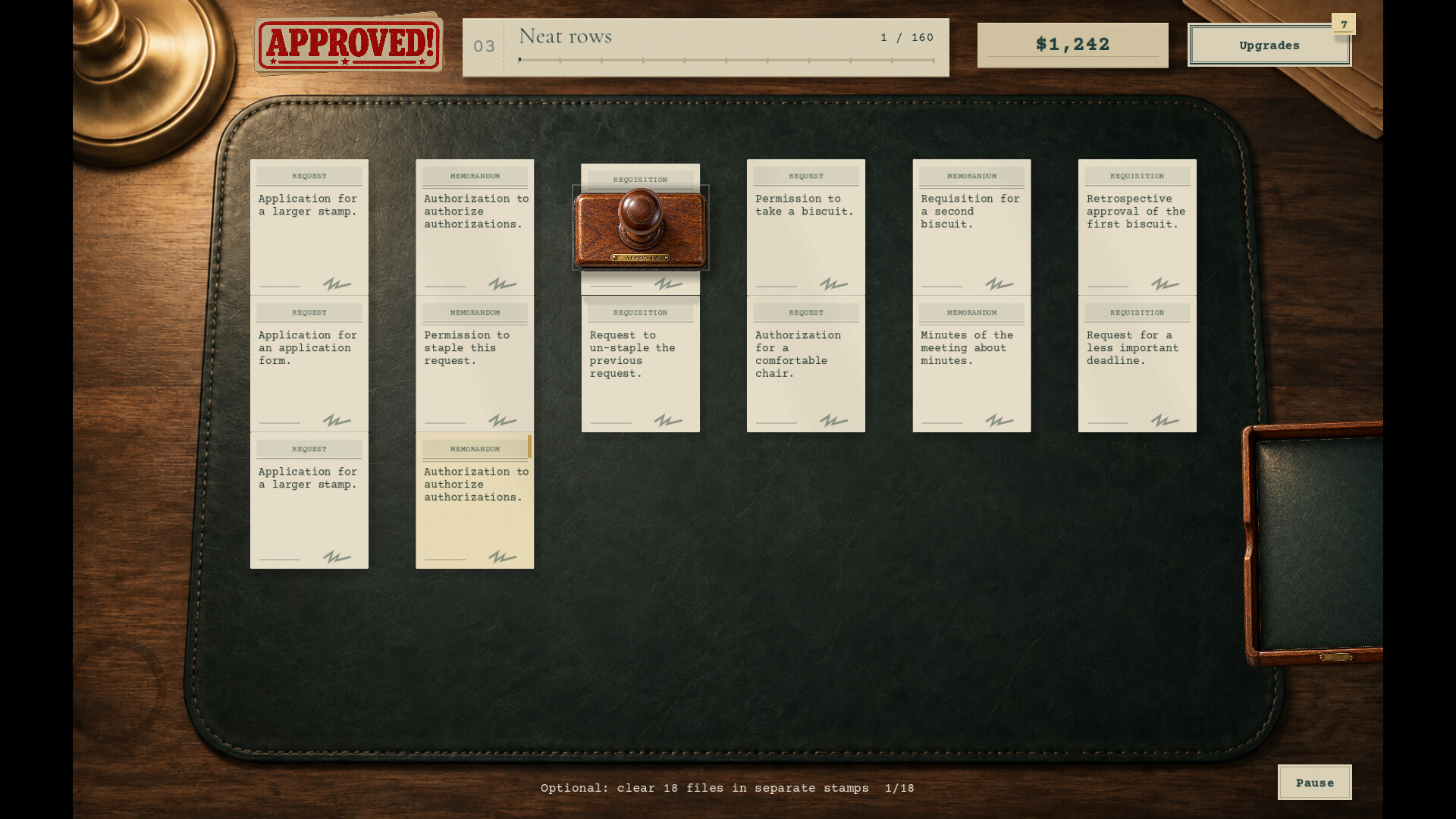 Approved! A Quiet Day of Paperwork screenshot #1