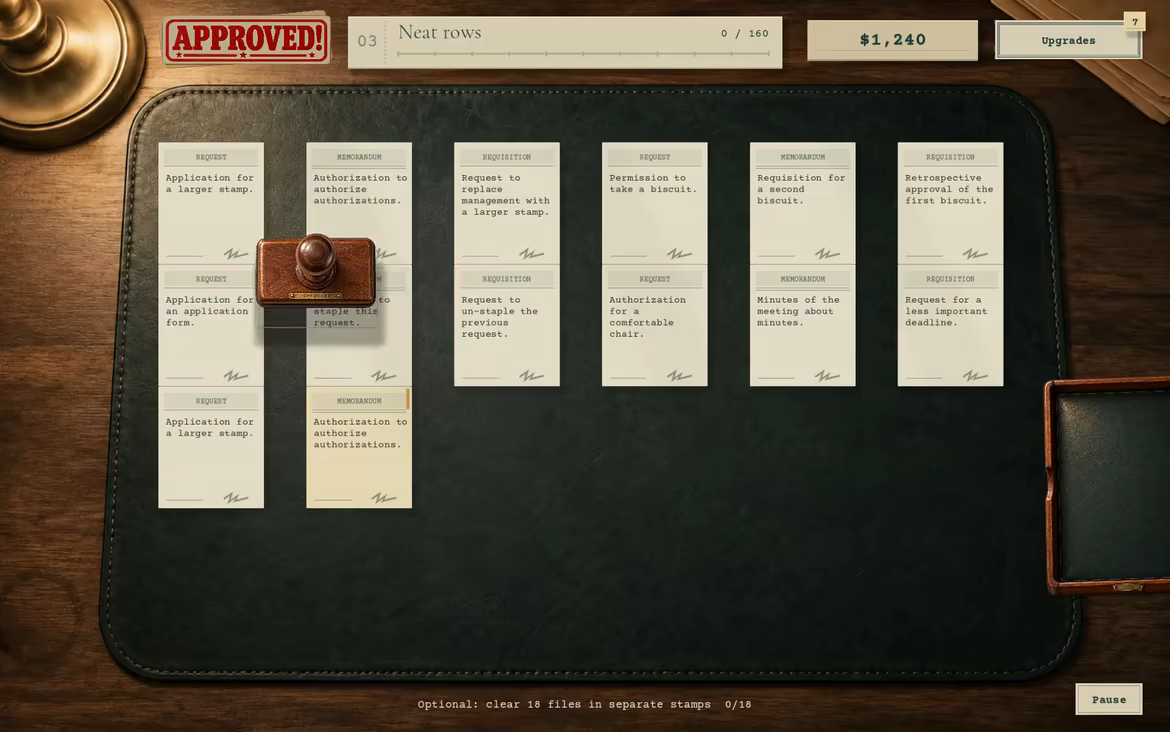 Approved! A Quiet Day of Paperwork video 1