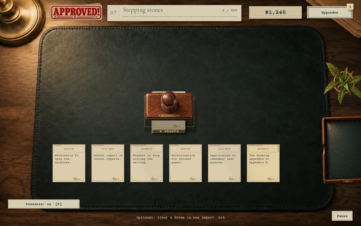 Approved! A Quiet Day of Paperwork video 3