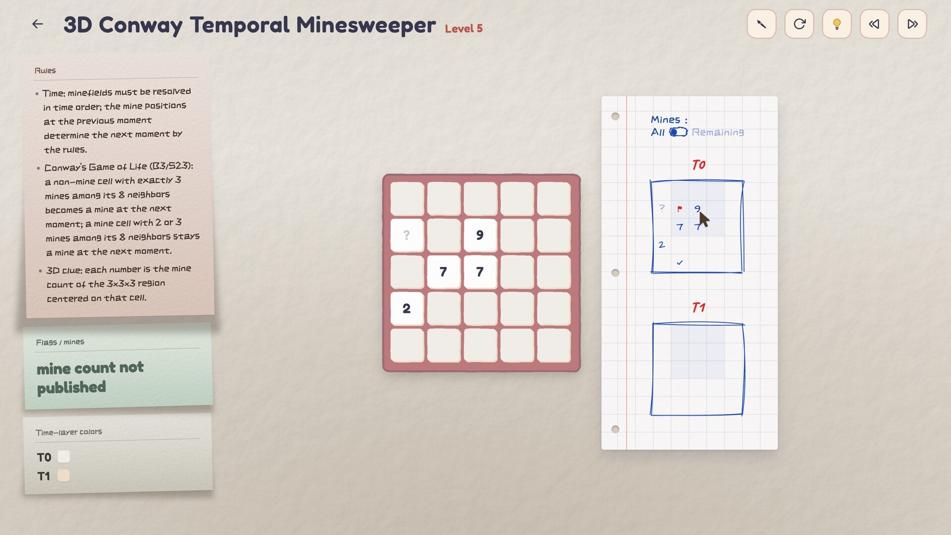Temporal Minesweeper screenshot #2