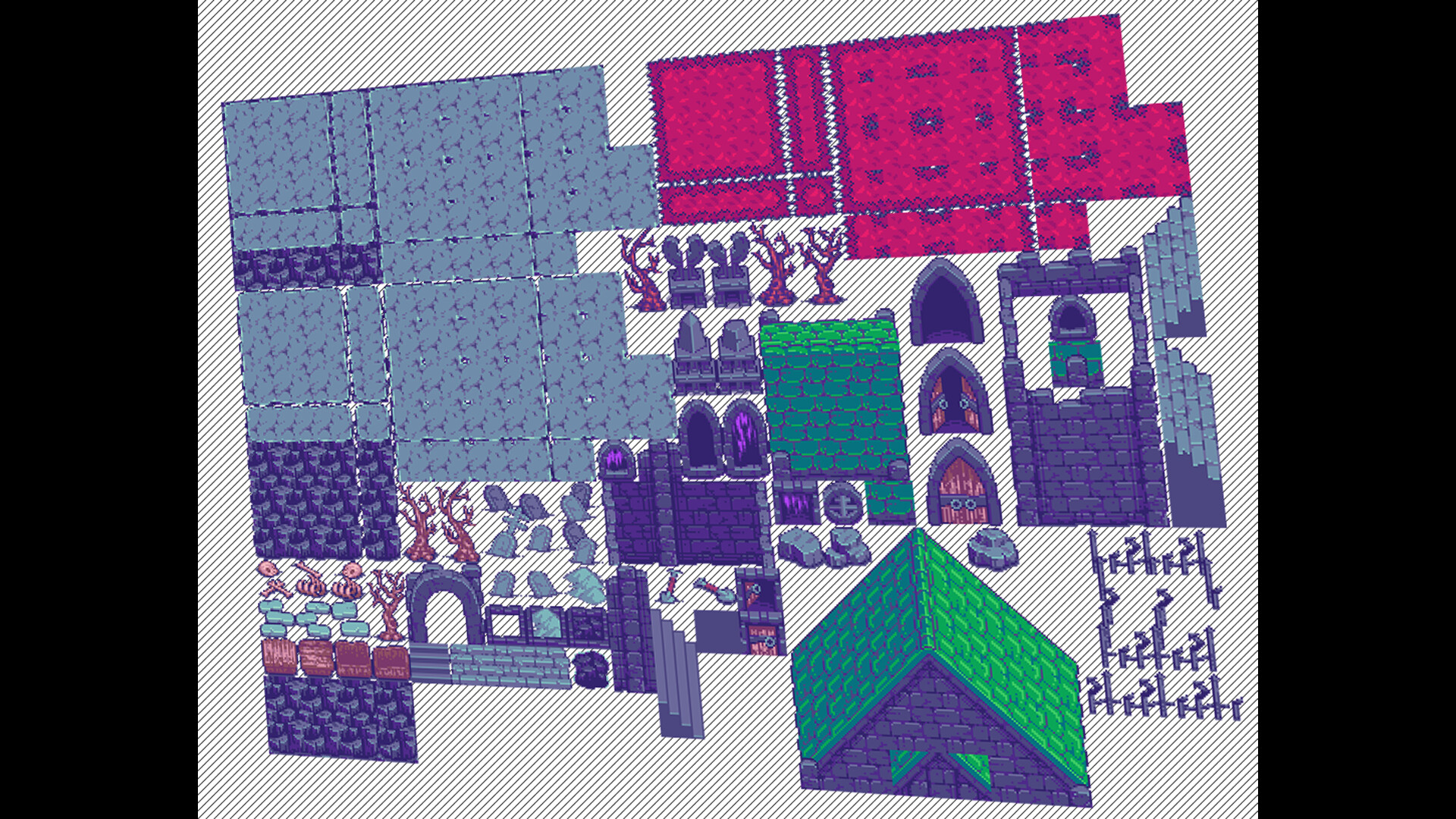 RPG Maker MZ - TinyRPG - Grey Graveyard Tileset PC gameplay screenshot 3 of 3