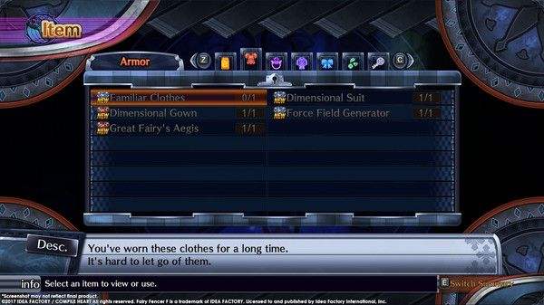 Fairy Fencer F ADF Ultimate Fencer Armor Set