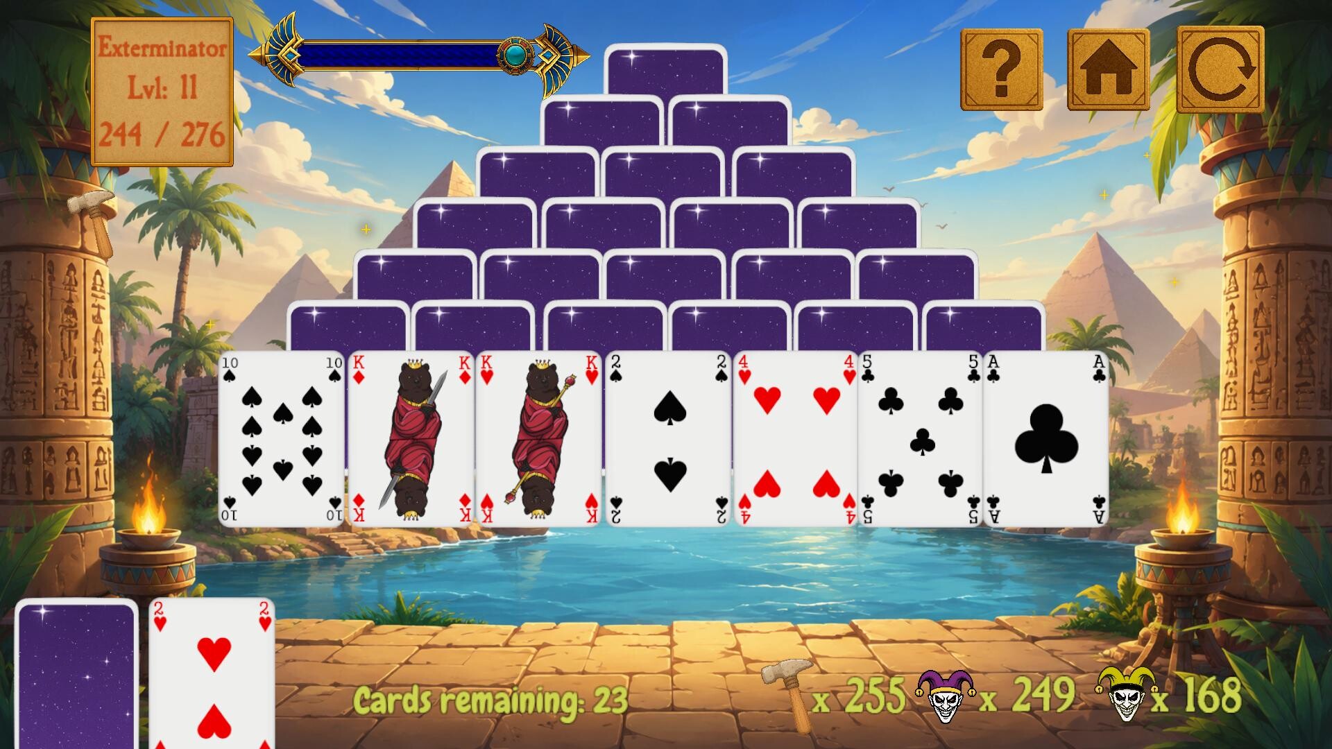 Pyramid Solitaireのスクリーンショット 1
