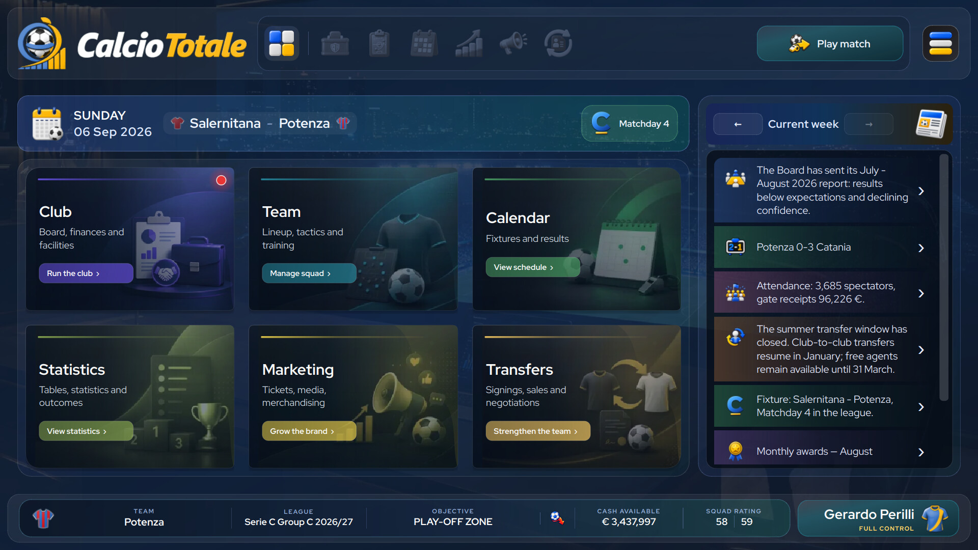 Calcio Totale screenshot 1