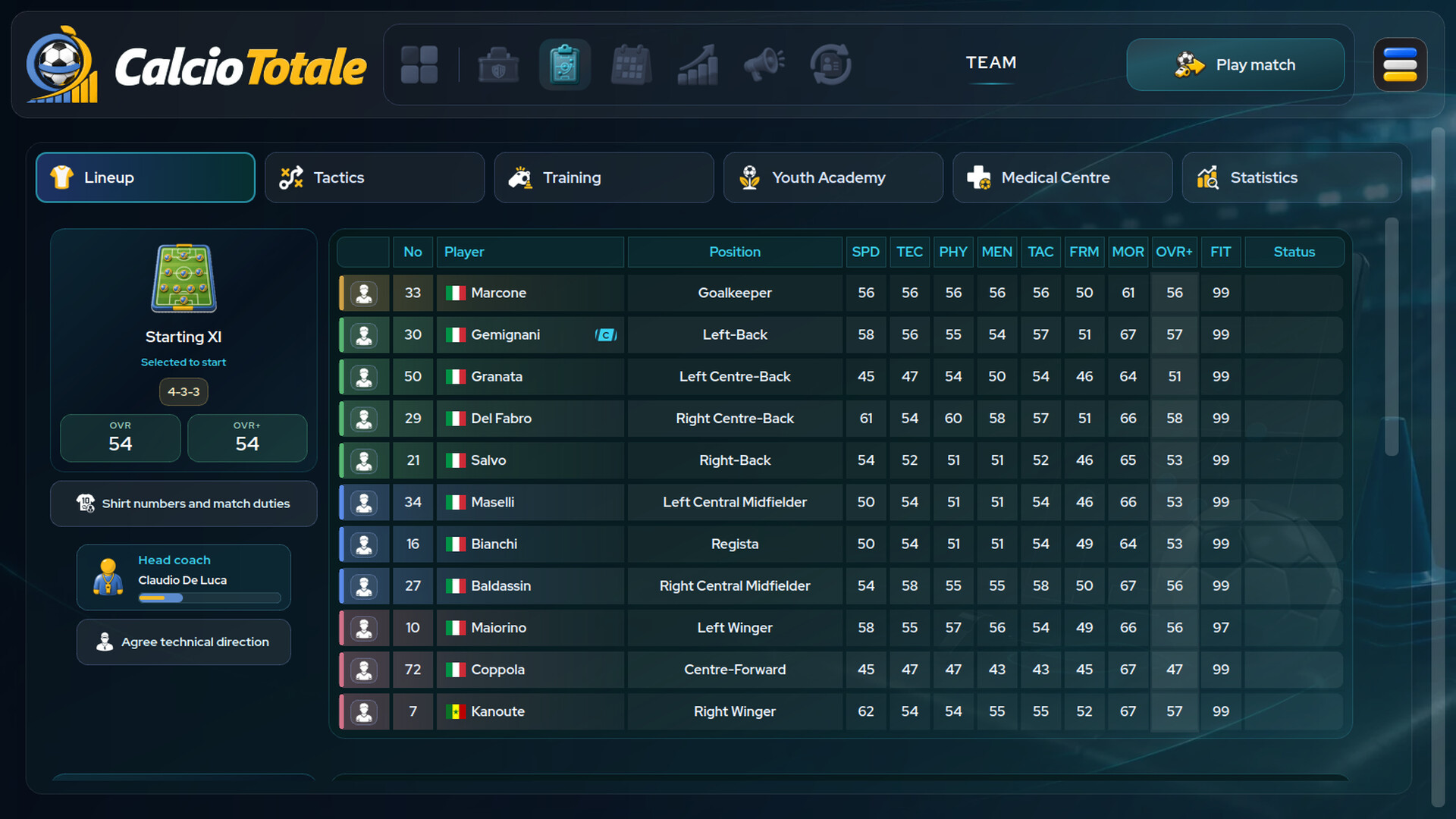 Calcio Totale screenshot #7