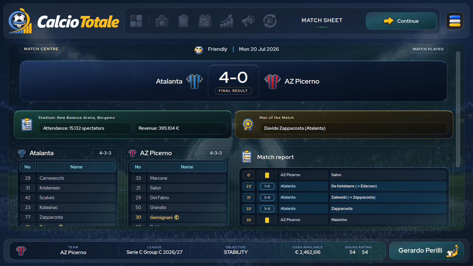 Calcio Totale screenshot #8